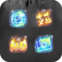 Colorful Shine Fire Icon Pack