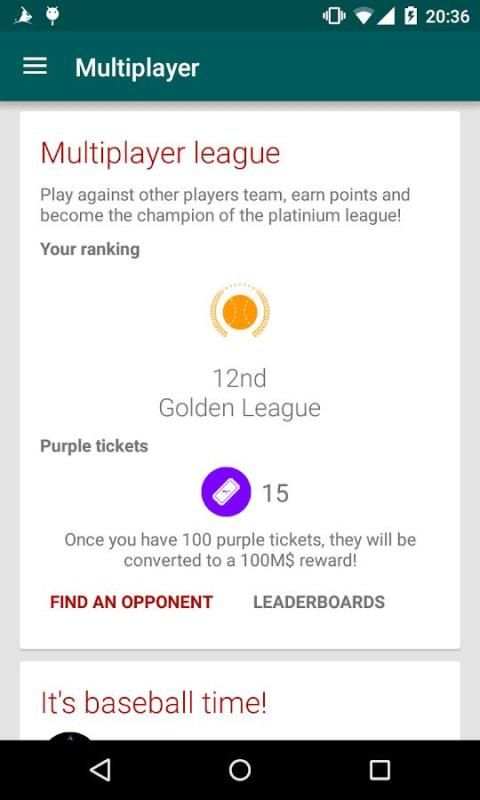 Baseball Legends Manager 2016 screenshot 13