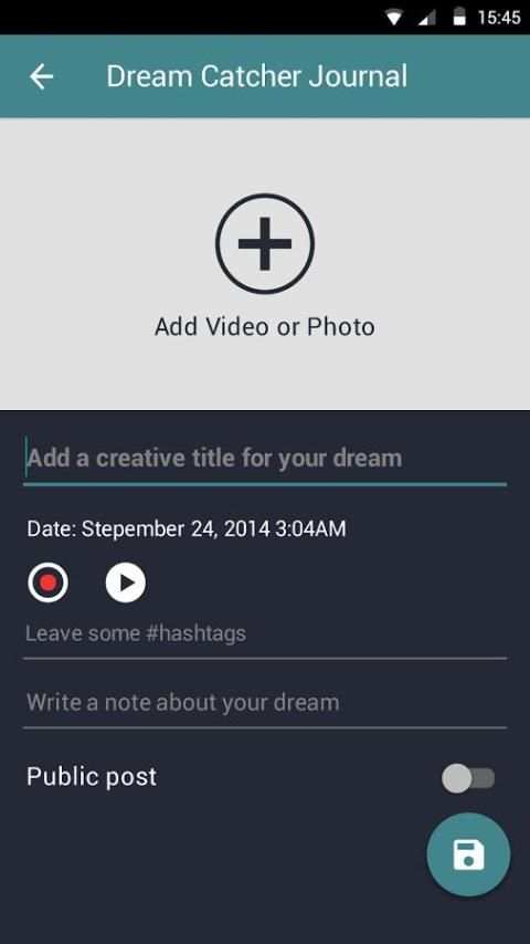 Dream Catcher App स्क्रीनशॉट 4