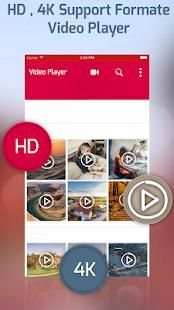 XX video player: HD Video Player: MP3 Player स्क्रीनशॉट 2