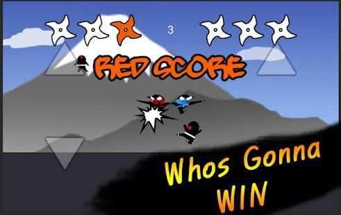 Jumping Ninja Fight : Two Player Game screenshot 1
