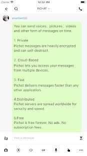PiChat Secure Messenger स्क्रीनशॉट 1
