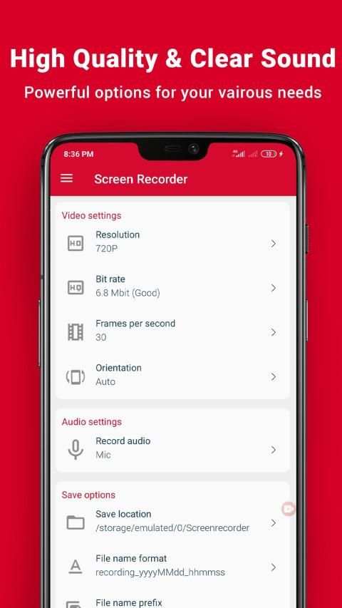 ES Screen Recorder - Video Recorder, Video Editor स्क्रीनशॉट 2