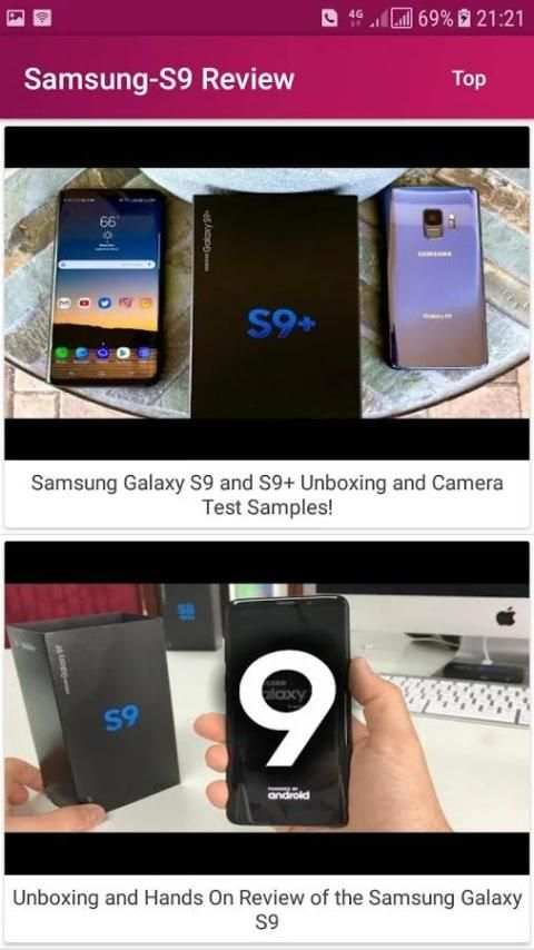 Samsung S9 Video Reviews screenshot 1