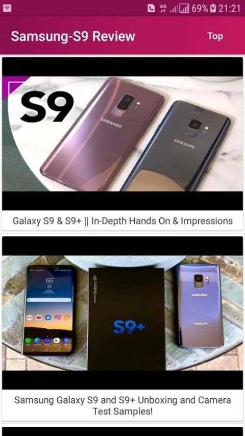 Samsung S9 Video Reviews स्क्रीनशॉट 2