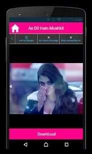 Ae Dil Hai Mushkil Movie Song स्क्रीनशॉट 2