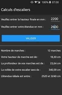Calculs d'escaliers screenshot 2