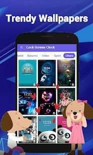 Lock Screen Clock - time screen lock & video alarm screenshot 2