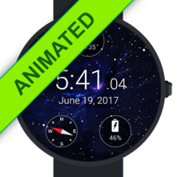 ikon Animated Starfield Watch Face