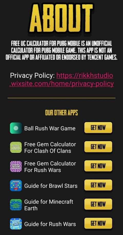 Free UC Calculator For PUBG Mobile स्क्रीनशॉट 4