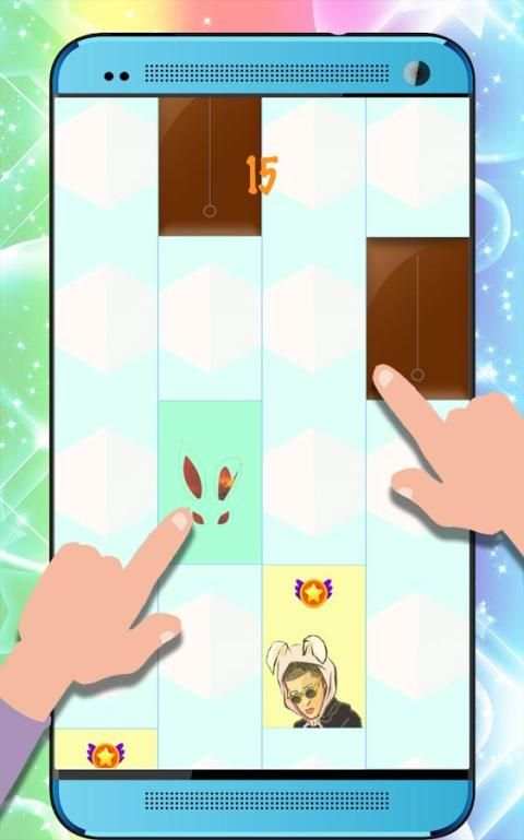 Bad Bunny Piano Tiles screenshot 3