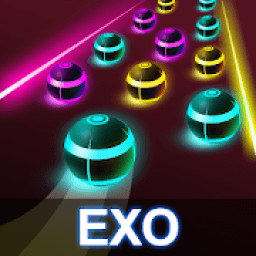EXO Road Tiles: KPOP Colour Ball Dancing Road Run! आइकन