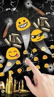 Fire Gun and Bullet Keyboard Theme screenshot 2