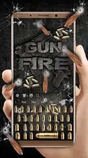 Fire Gun and Bullet Keyboard Theme screenshot 4