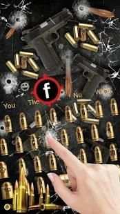 Fire Gun and Bullet Keyboard Theme screenshot 3