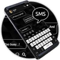 Black White SMS Keyboard Theme on 9Apps