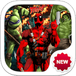 ikon Deadpool Superhero Fighting
