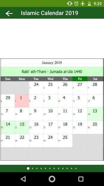 Islamic Calendar 2019 screenshot 4