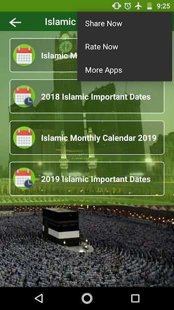 Islamic Calendar 2019 screenshot 2