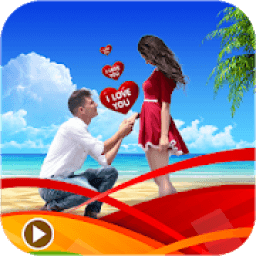 couple love heart photo effect +animated gif video icon