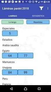 Láminas Panini 2018 screenshot 2