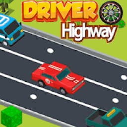 ikon Blocky Driver Highway: Traffic Racer Game