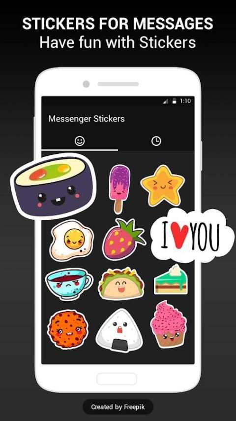 Messenger Stickers - Stickers Text Messages screenshot 2