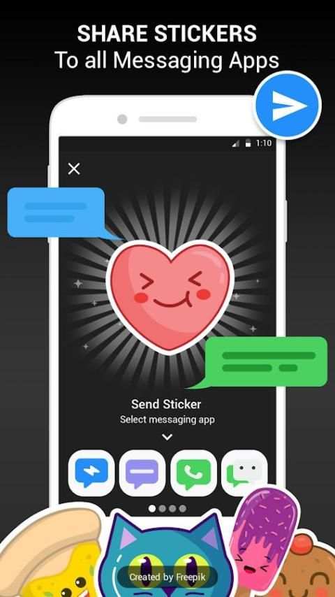 Messenger Stickers - Stickers Text Messages screenshot 3