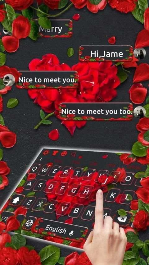 Black Rose Keyboard स्क्रीनशॉट 2