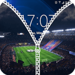 FC Barcelona Zipper Lock Screen 2018 icon