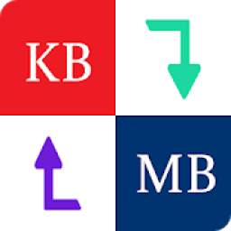 Byte Converter - KB to MB MB to GB or GB to KB