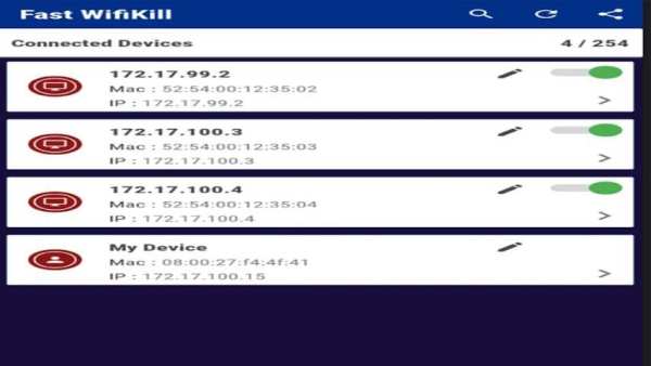 WifiKill Scanner Cut screenshot 1