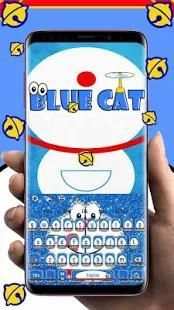 Kawaii Blue Cat Diamond Keyboard screenshot 5