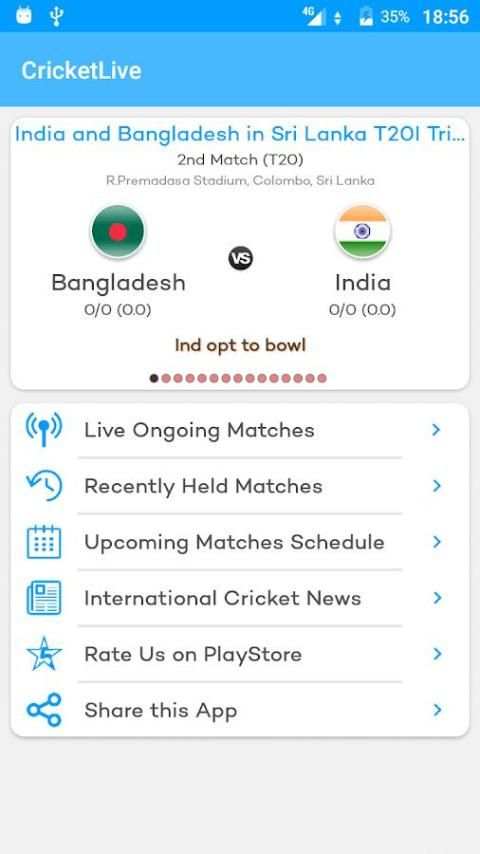 Cricket Live screenshot 8