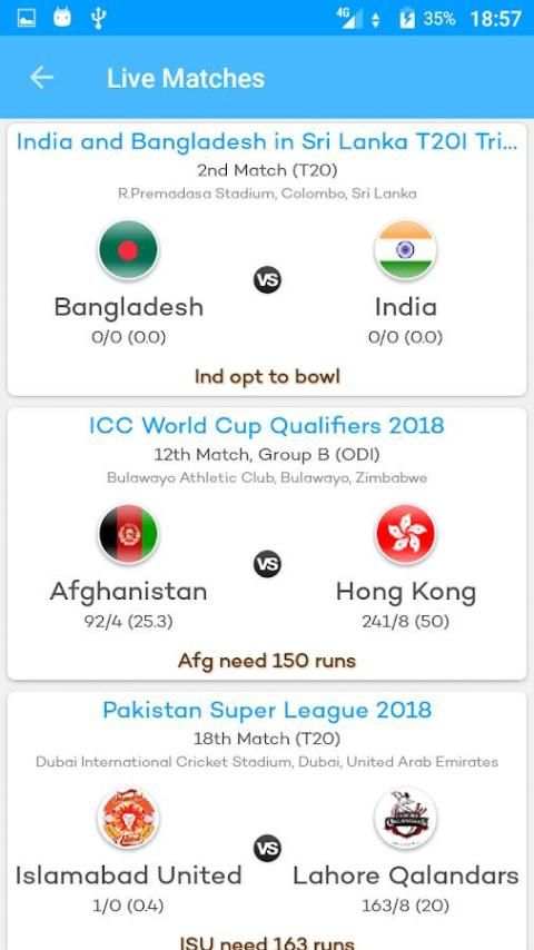 Cricket Live screenshot 2