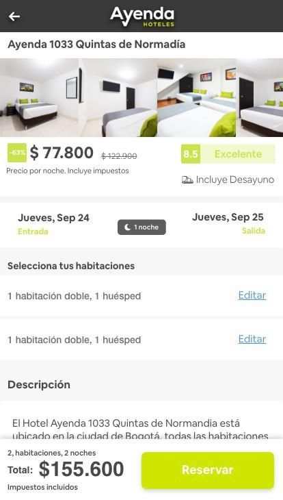 Ayenda: Hoteles Económicos screenshot 2