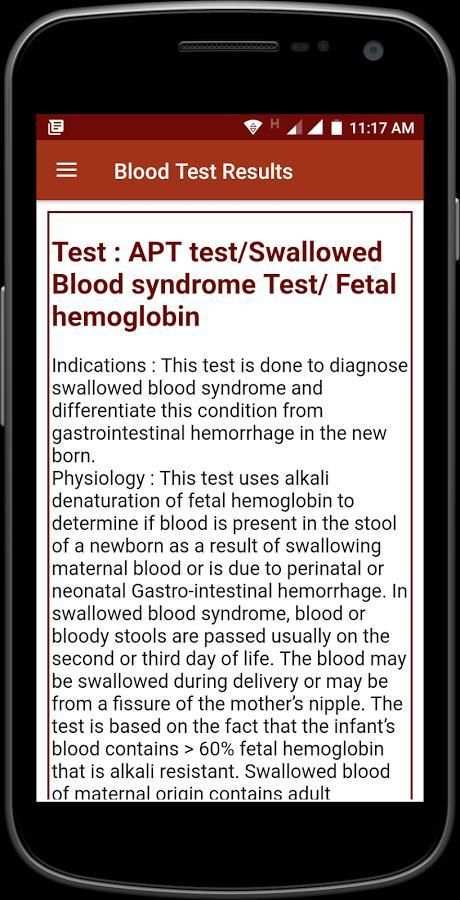 Blood Test Results screenshot 4