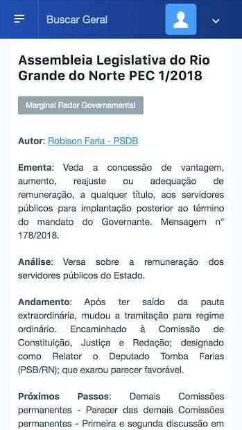 Radar Governamental screenshot 2