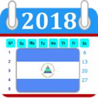 Nicaragua 2018 Calendar-Holiday on 9Apps