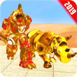 ikon besar kita rhino robot pertempuran bandar