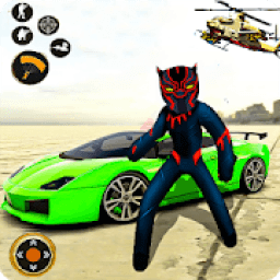 US Panther Stickman Rope Hero Crime Town आइकन
