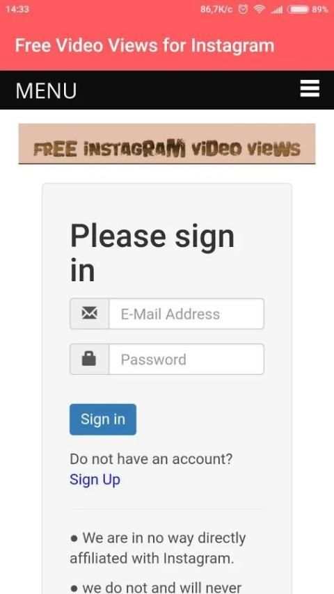 Free Video Views for Instagram screenshot 2