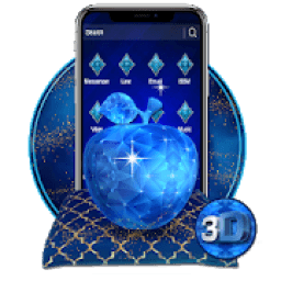 ikon 3D Crystal Apple Launcher Theme