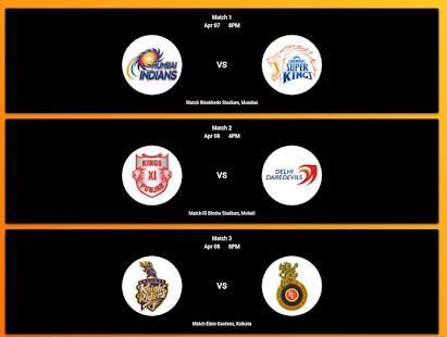 IPL 2018 Cricket - Fixtures ,Scores,Point Tables स्क्रीनशॉट 4