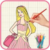 How To Draw Barbie - Step By Step Easy