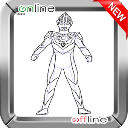 ikon Drawing Ultraman Step by Steps