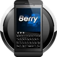 Berry Black Button Phone Keyboard Theme