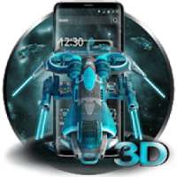 3D Neon Aircraft Theme * on 9Apps