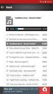 MP3 Love Songs 1980 - 1990 screenshot 1