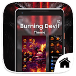 ikon Burning Devil Theme for Computer Launcher
